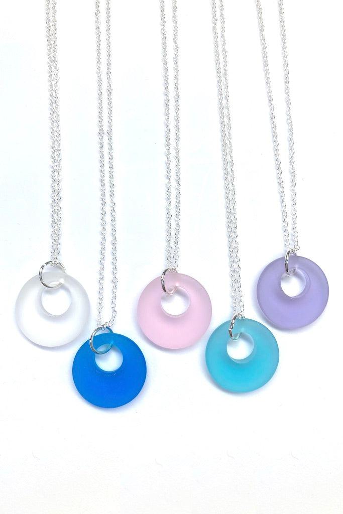 Sea Glass Donut Necklace-ThisBlueBird