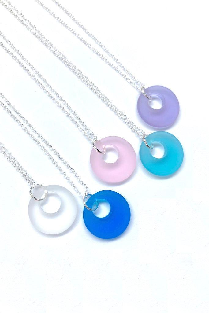 Sea Glass Donut Necklace-ThisBlueBird