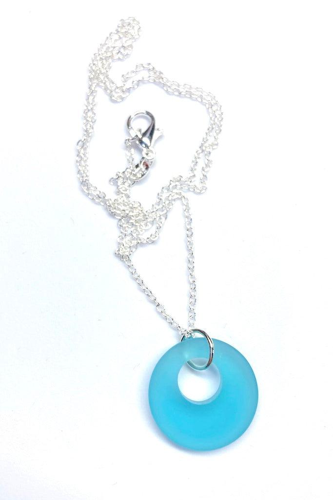 Sea Glass Donut Necklace-ThisBlueBird