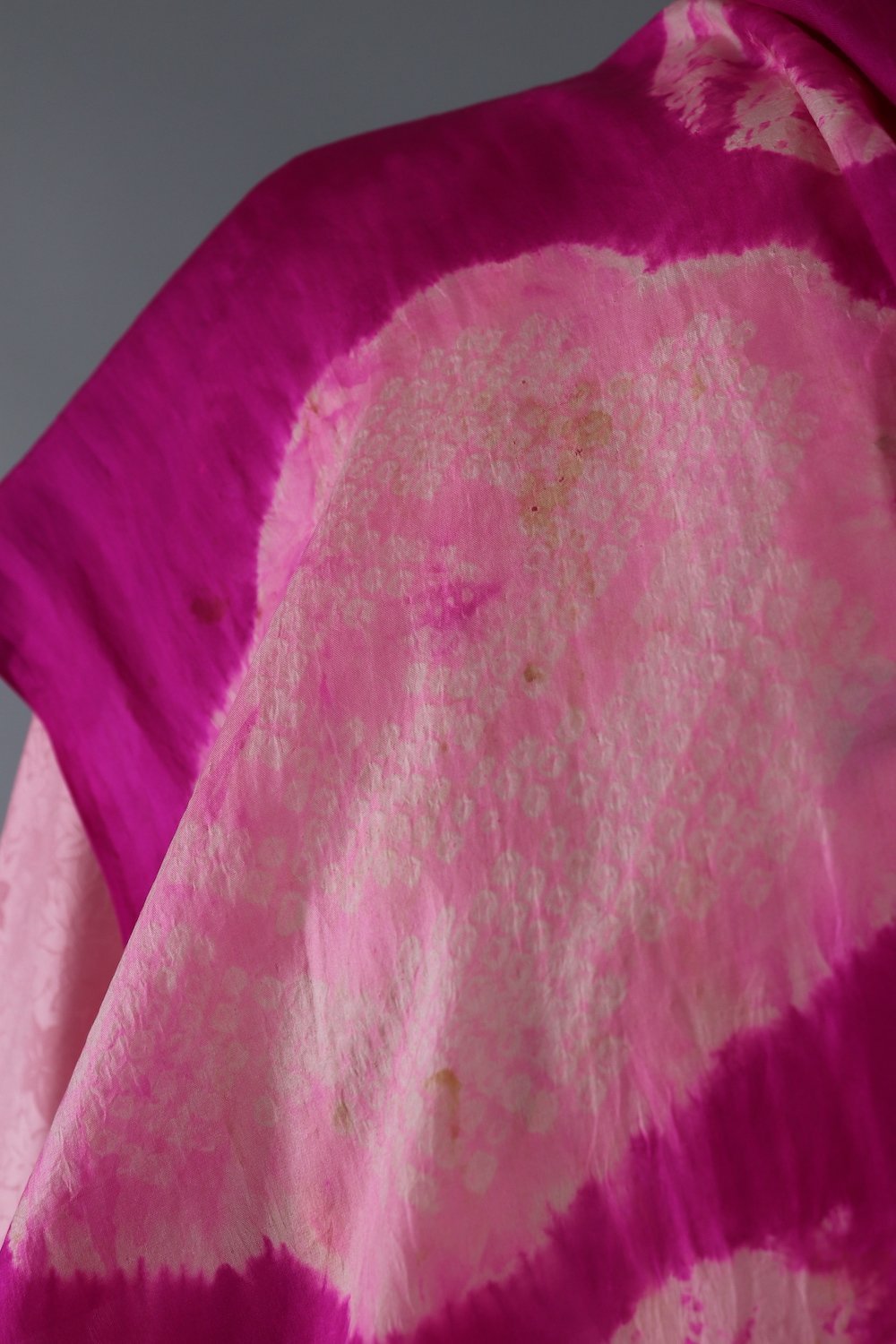 Vintage Silk Kimono Robe / Pink Butterflies - ThisBlueBird