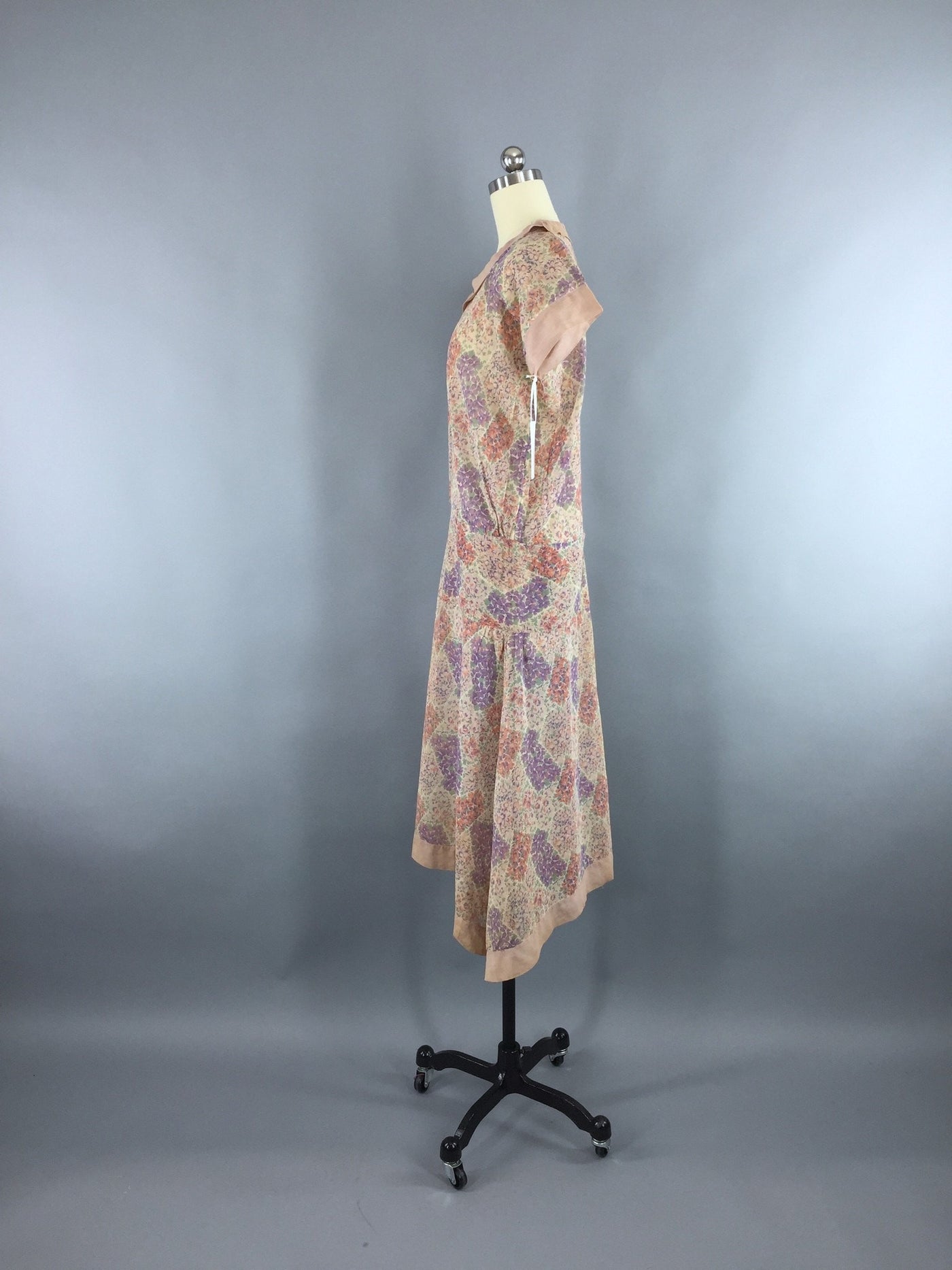 Vintage 1920s Dress / Cotton 20s Day Dress - ThisBlueBird