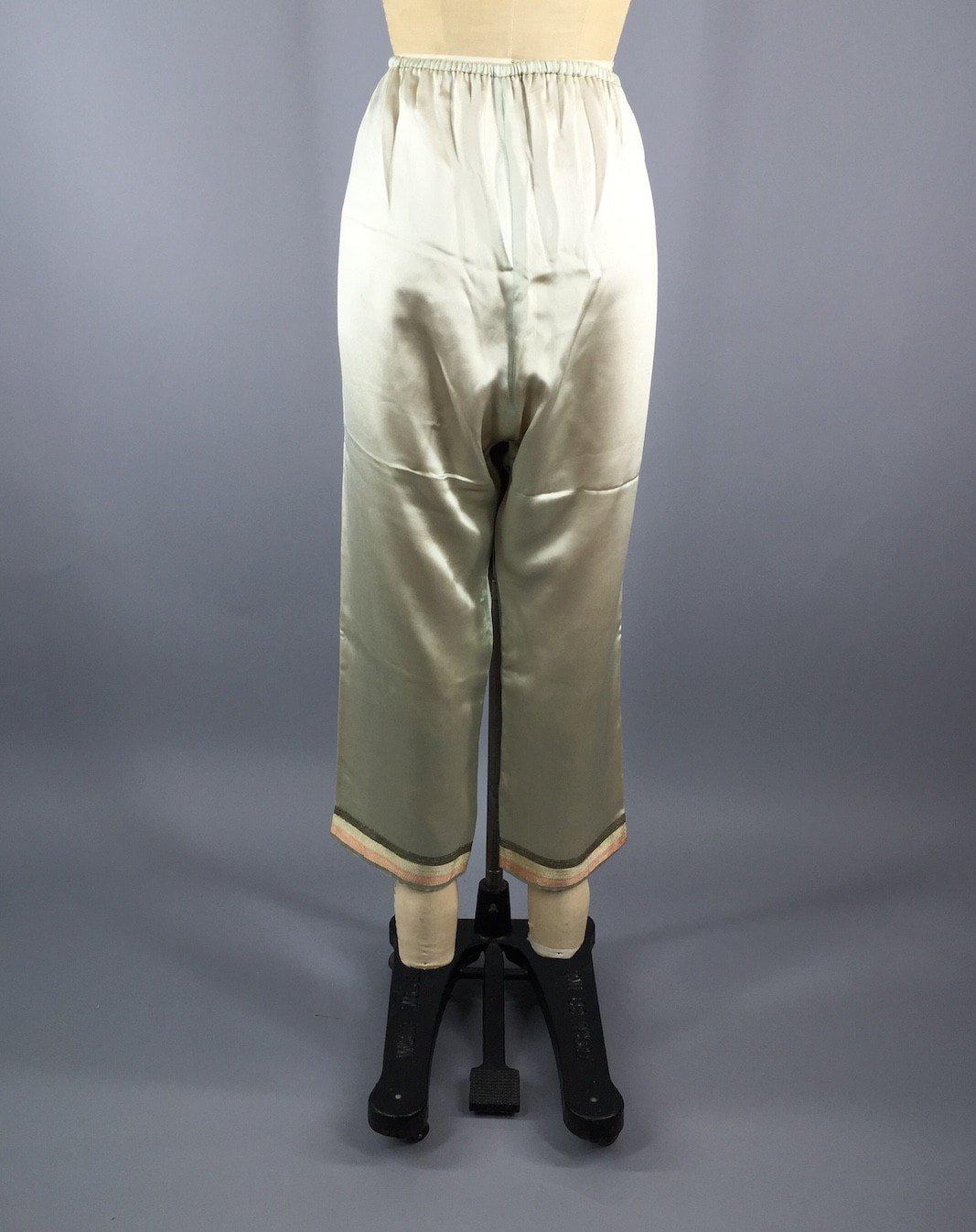 Vintage 1920s Silk Pajama Set - ThisBlueBird