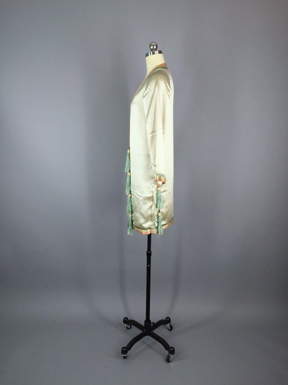 Vintage 1920s Silk Pajama Set - ThisBlueBird