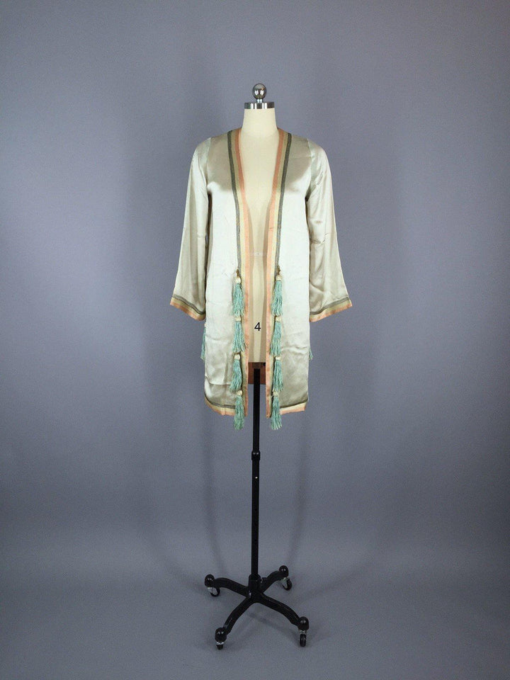 Vintage 1920s Silk Pajama Set - ThisBlueBird