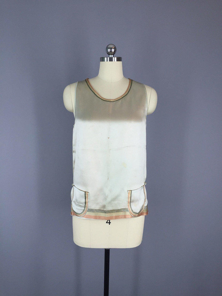 Vintage 1920s Silk Pajama Set - ThisBlueBird