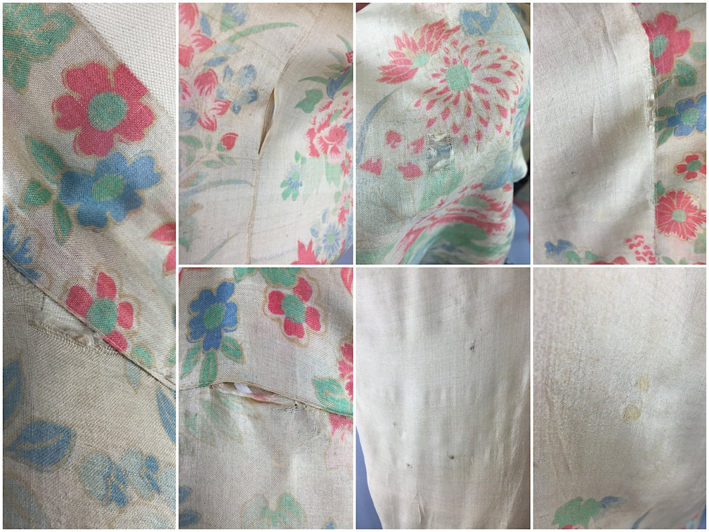 Vintage 1920s Silk Robe / Art Deco Flapper Kimono - ThisBlueBird