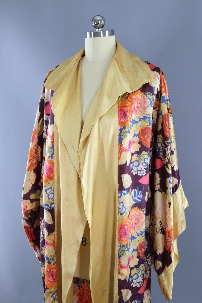 Vintage 1920s Silk Robe-ThisBlueBird - Modern Vintage