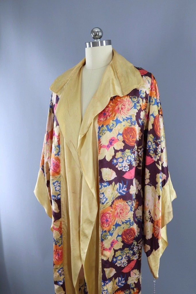 Vintage 1920s Silk Robe-ThisBlueBird - Modern Vintage