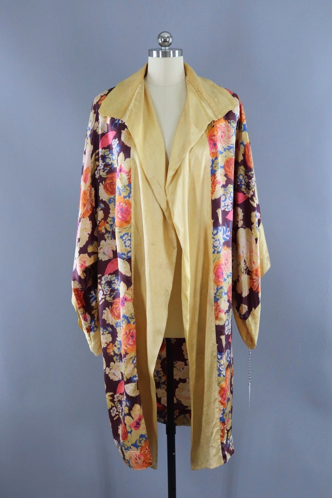 Vintage 1920s Silk Robe-ThisBlueBird - Modern Vintage