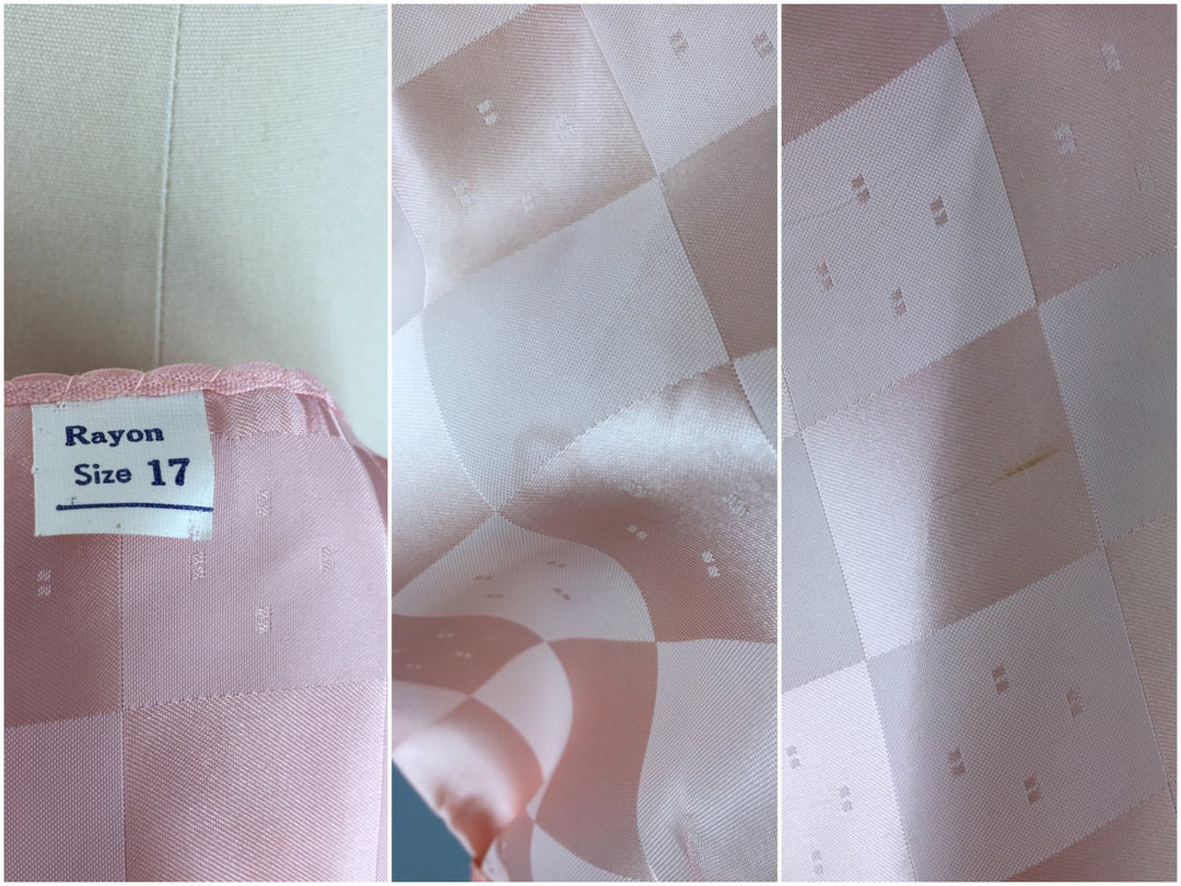 Vintage 1930s-40s Pajama Top in Pastel Pink Satin - ThisBlueBird