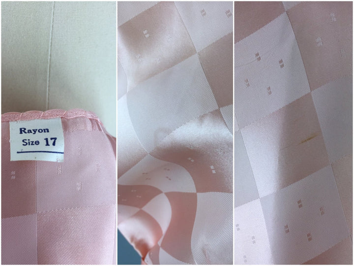Vintage 1930s-40s Pajama Top in Pastel Pink Satin - ThisBlueBird