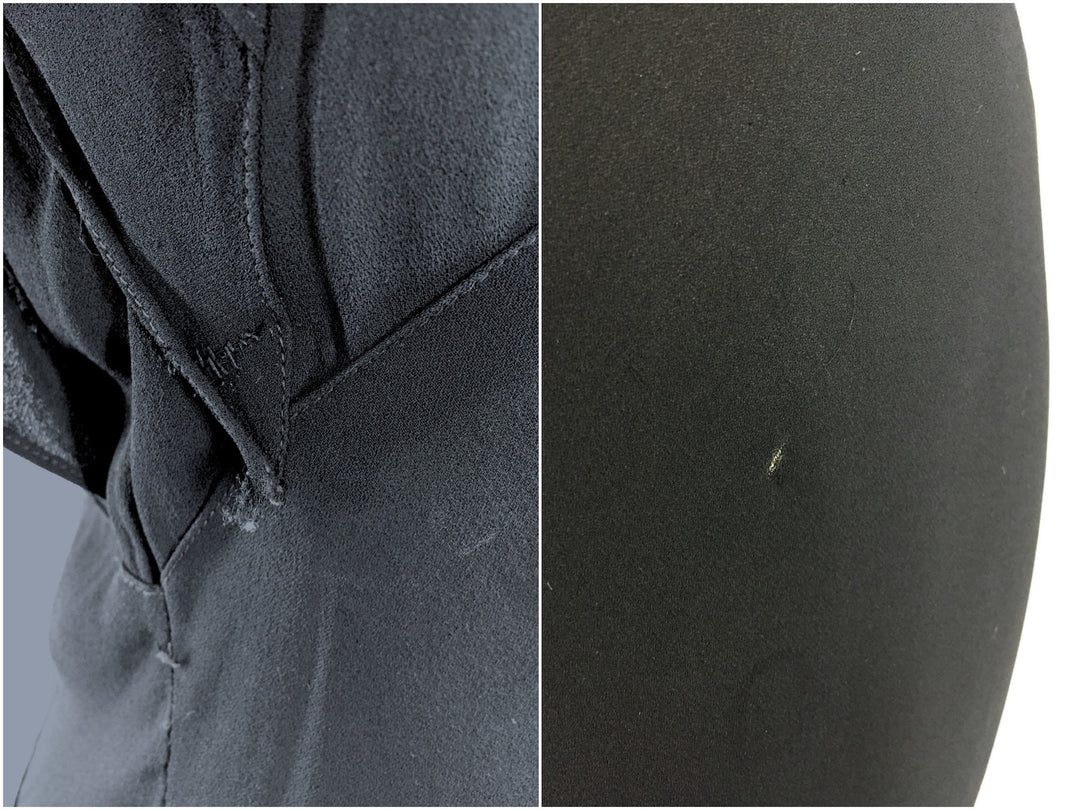 Vintage 1930s Black Dress / 30s Bias Cut Crepe Maxi Gown - ThisBlueBird