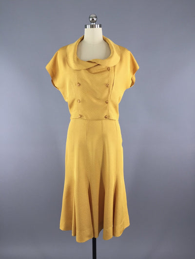 Vintage 1930s Day Dress / Skirt & Blouse Set - ThisBlueBird