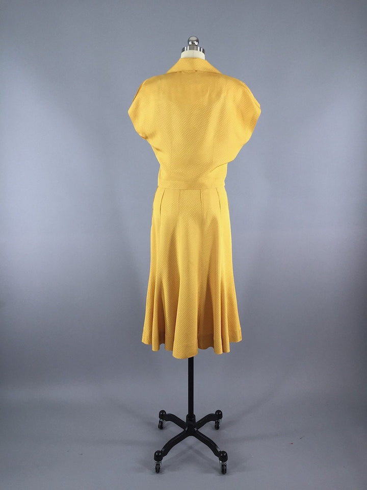 Vintage 1930s Day Dress / Skirt &amp; Blouse Set - ThisBlueBird
