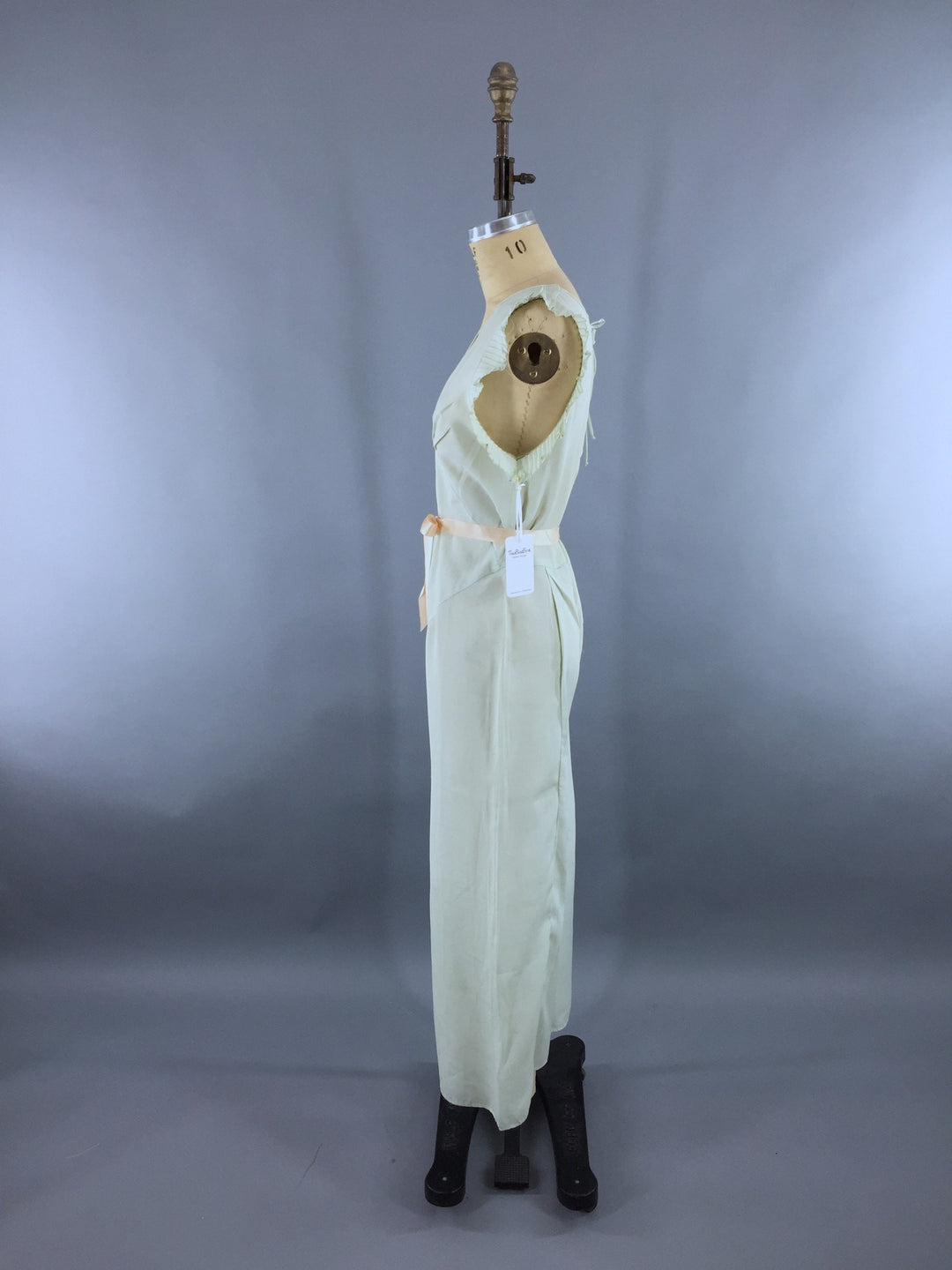 Vintage 1930s Mint Green Beach Pajamas Jumpsuit - ThisBlueBird