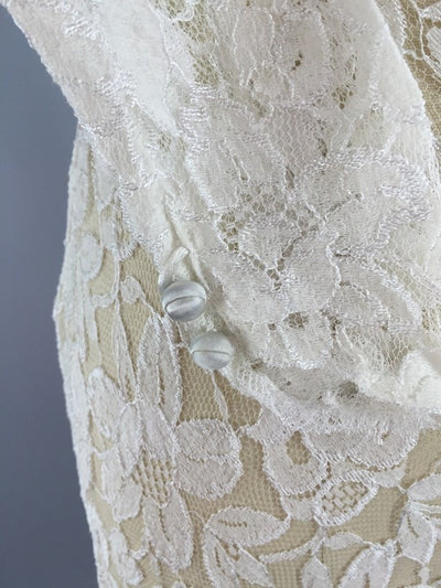Vintage 1930s Ivory Lace Wedding Dress – ThisBlueBird