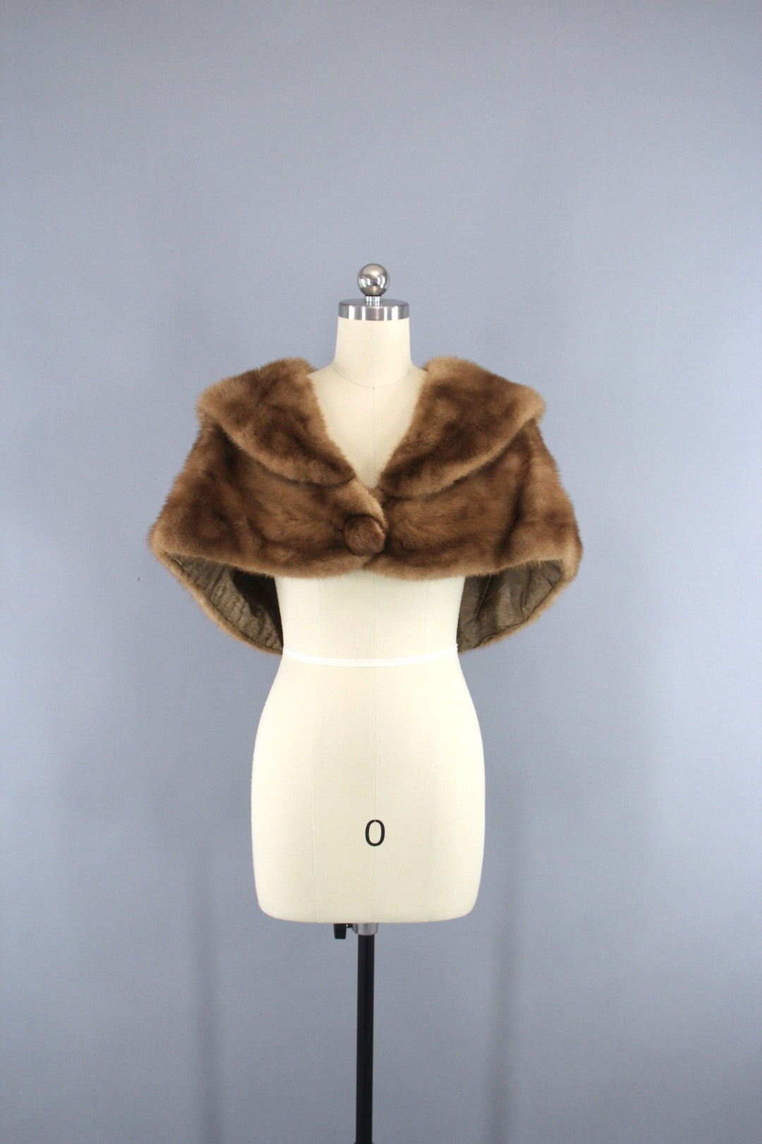 1950s fur shawl