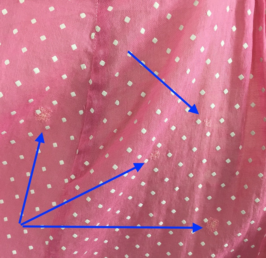 Vintage 1940s-50s Pink Swiss Dot Dress - ThisBlueBird