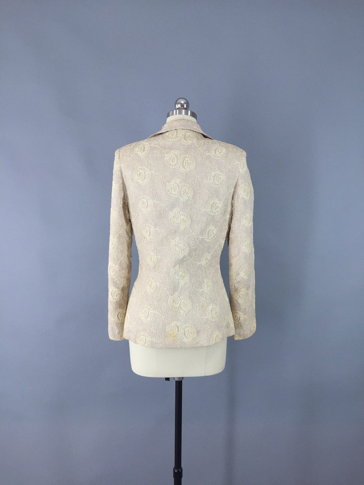 Vintage 1940s Jacket / Soutache Embroidery - ThisBlueBird