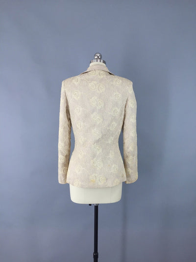 Vintage 1940s Jacket / Soutache Embroidery - ThisBlueBird
