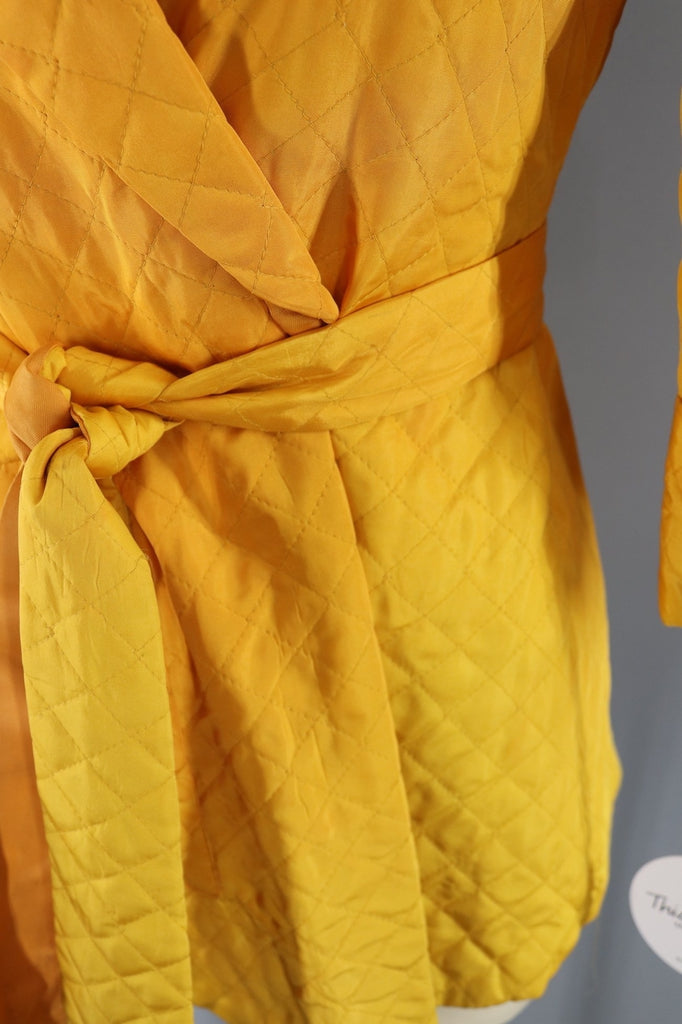 Vintage 1940s Quilted Bed Jacket-ThisBlueBird - Modern Vintage