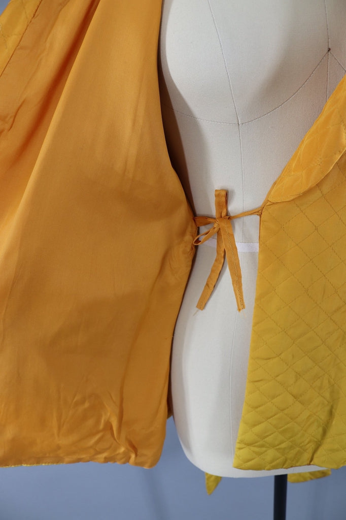 Vintage 1940s Quilted Bed Jacket-ThisBlueBird - Modern Vintage