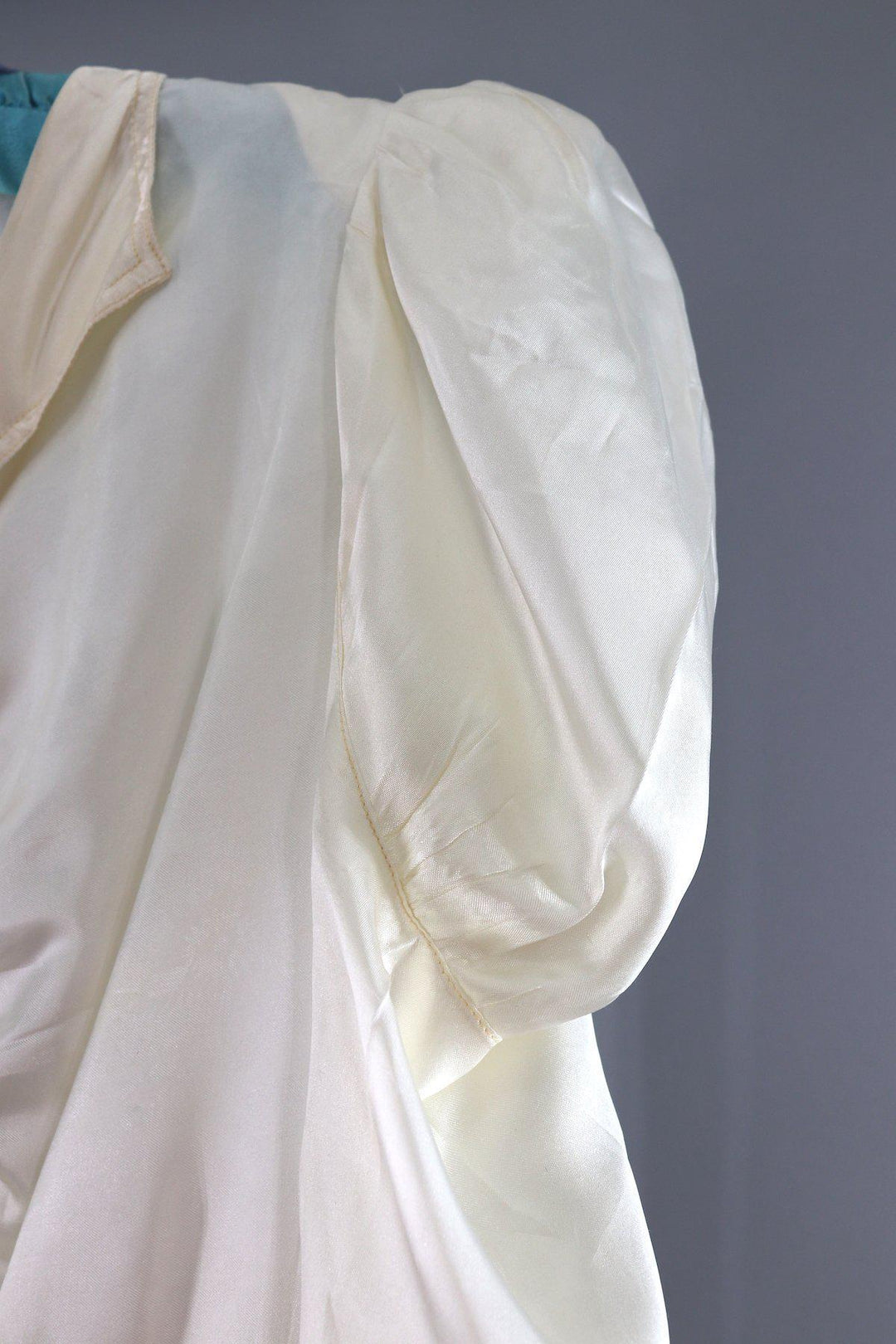 Vintage 1940s Satin Wedding Dress - ThisBlueBird