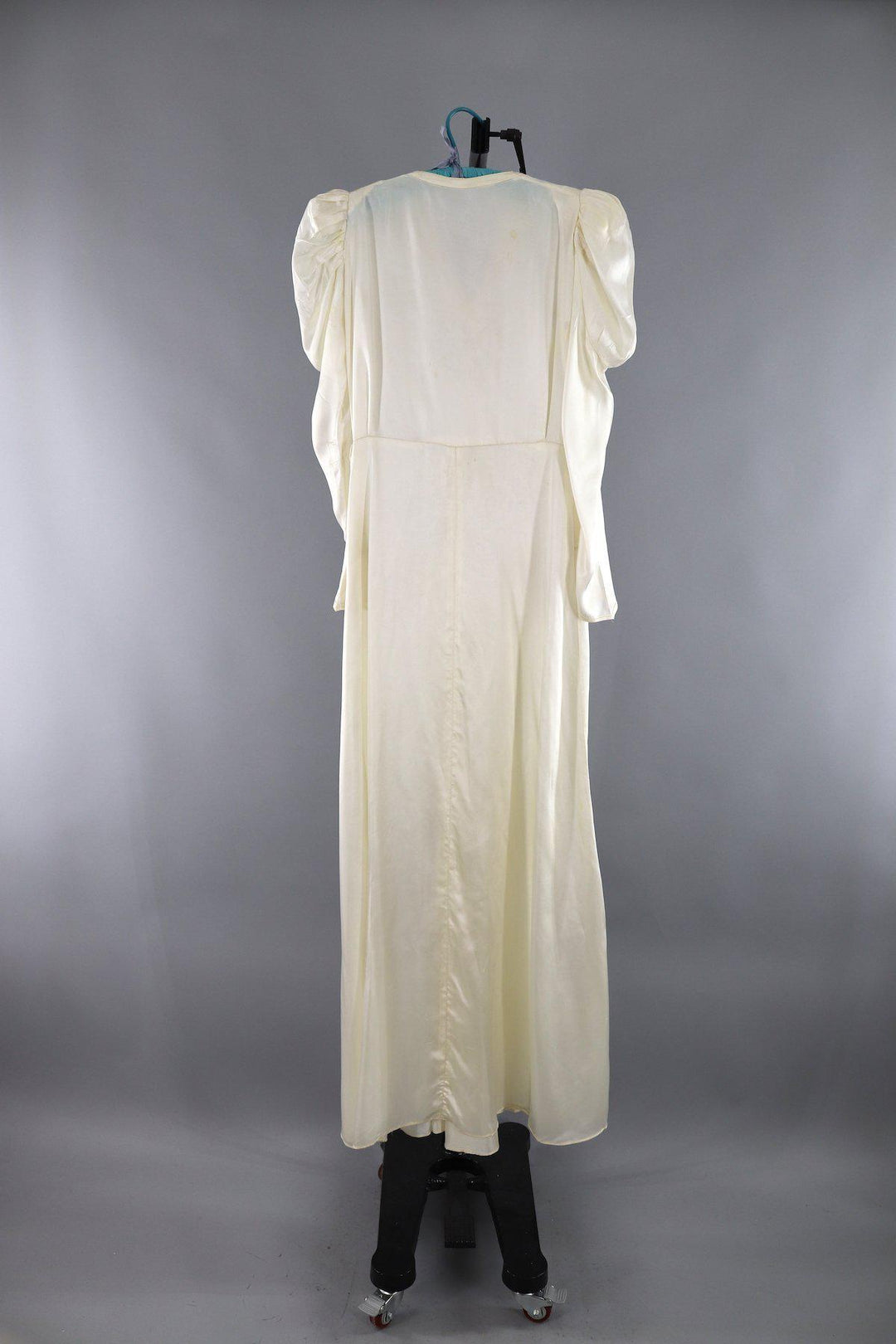 Vintage 1940s Satin Wedding Dress - ThisBlueBird