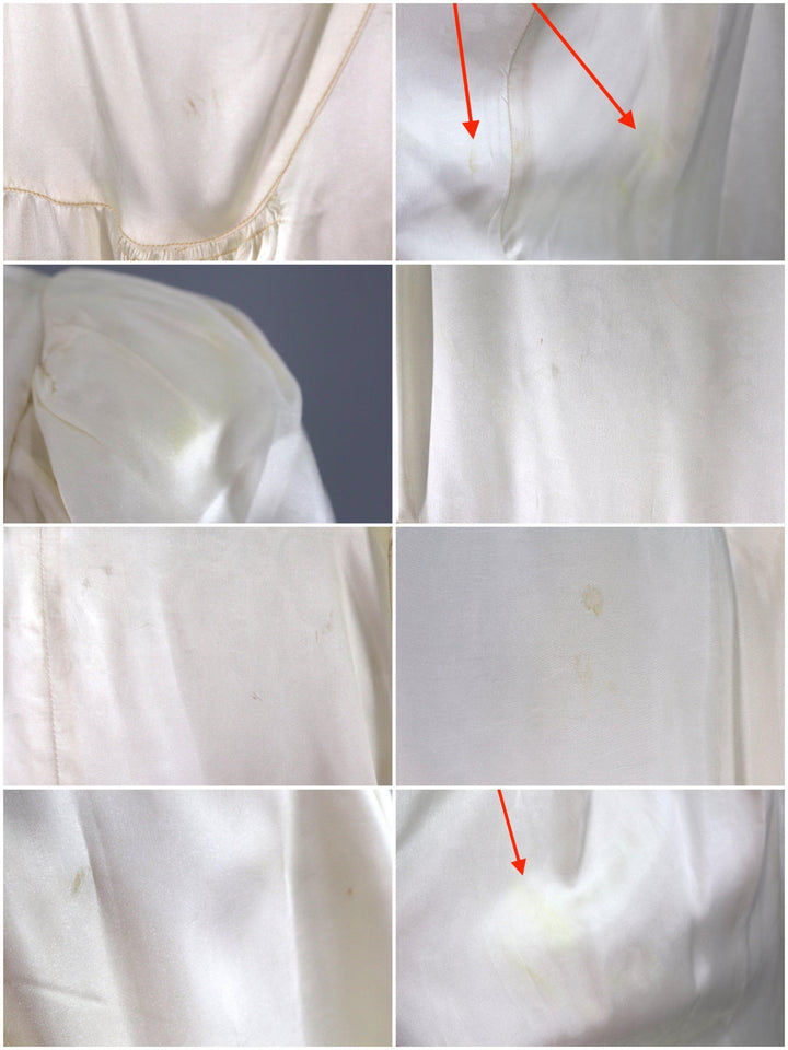 Vintage 1940s Satin Wedding Dress - ThisBlueBird