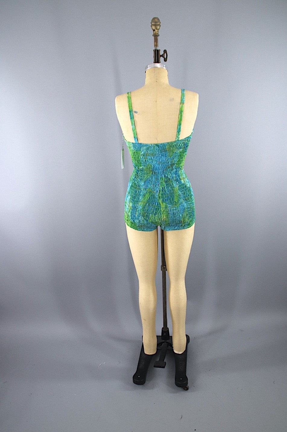 Vintage 1950s Catalina Swim Suit / Blue Green - ThisBlueBird