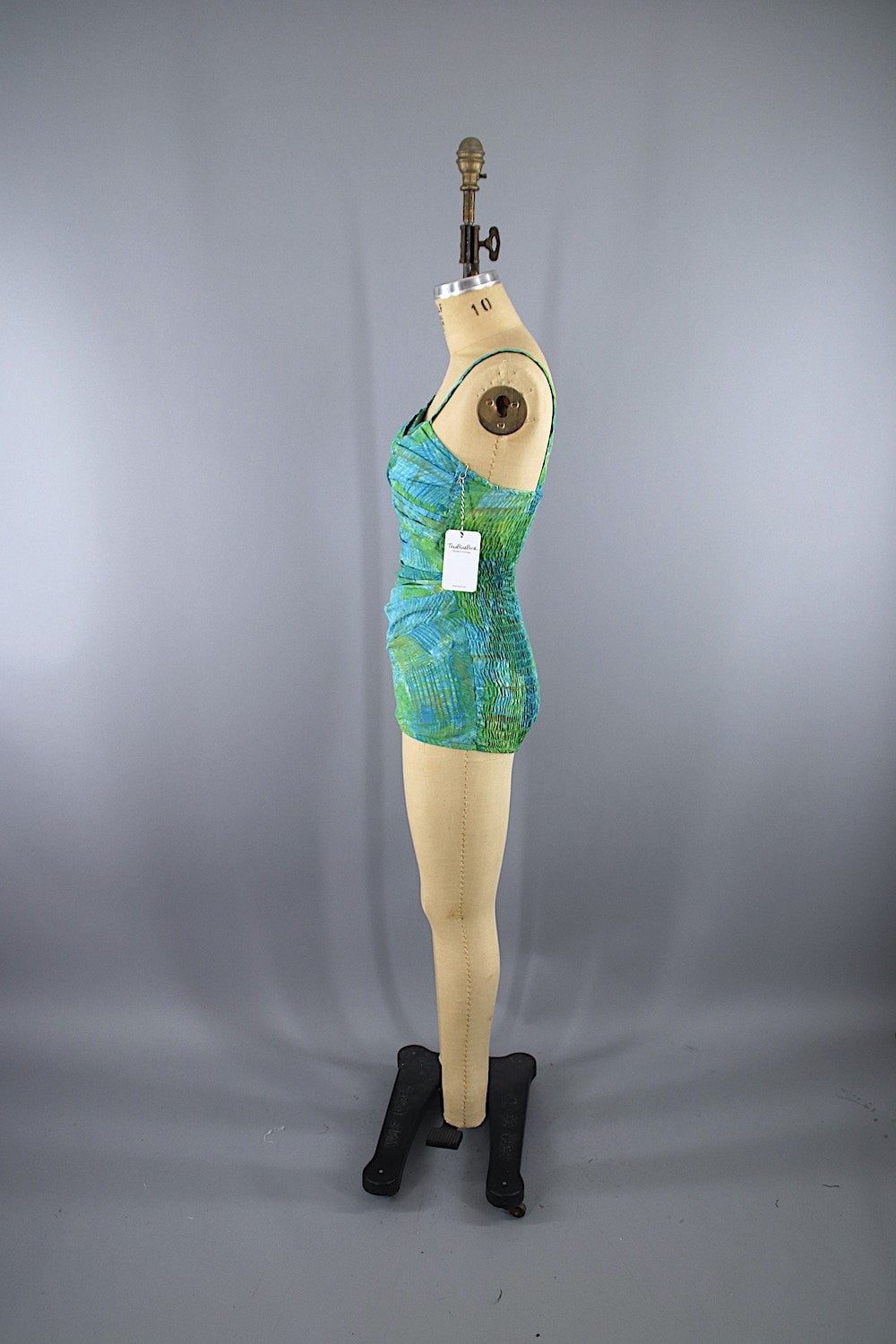 Vintage 1950s Catalina Swim Suit / Blue Green - ThisBlueBird
