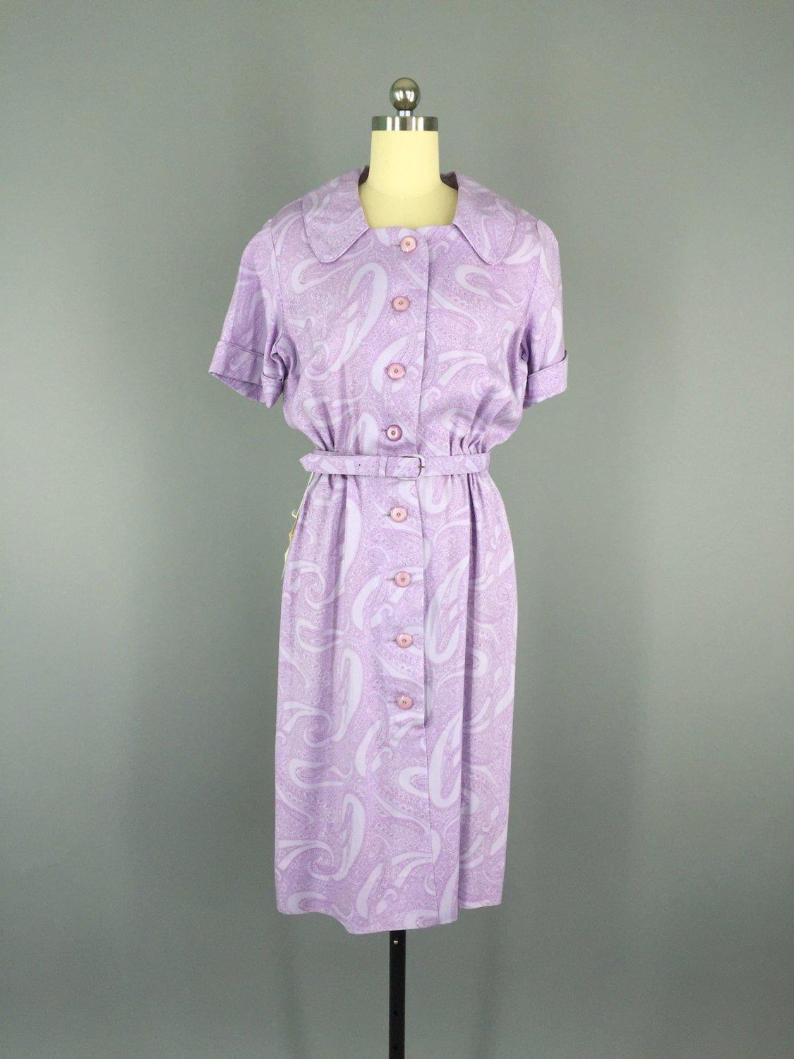 Vintage 1950s Nelly Don Day Dress - ThisBlueBird