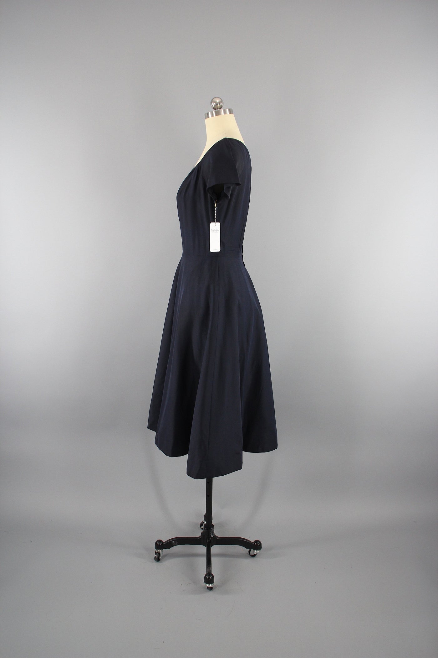 Vintage 1950s New Look Black Cocktail Dress - ThisBlueBird
