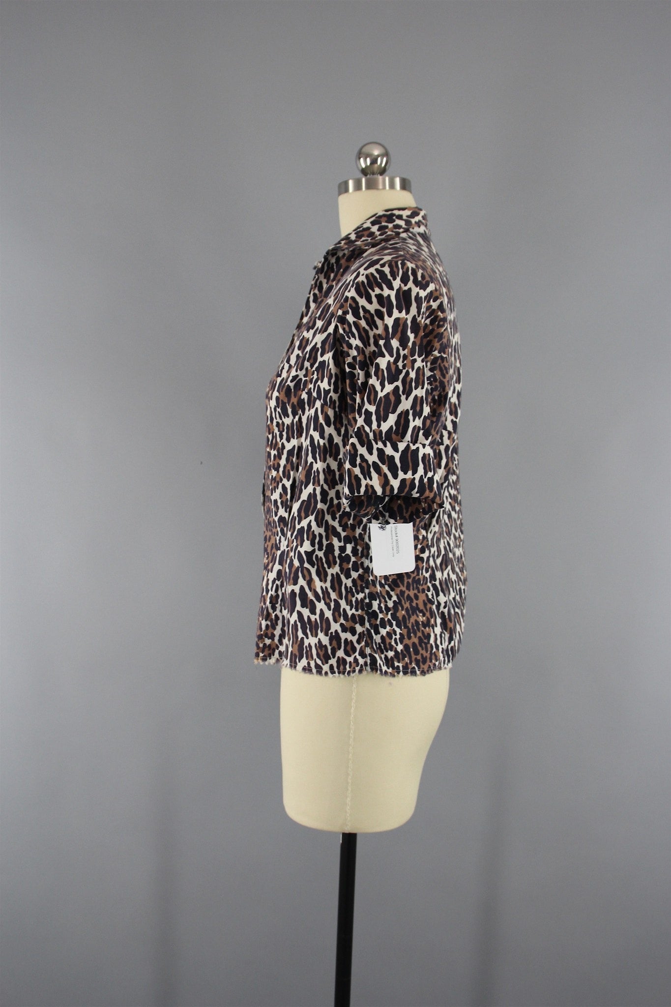 Vintage 1950s New Look Leopard Print Shirt - ThisBlueBird