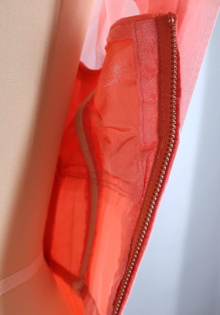 Vintage 1950s Pink Chiffon Dress Evening Gown with Cropped Jacket - ThisBlueBird