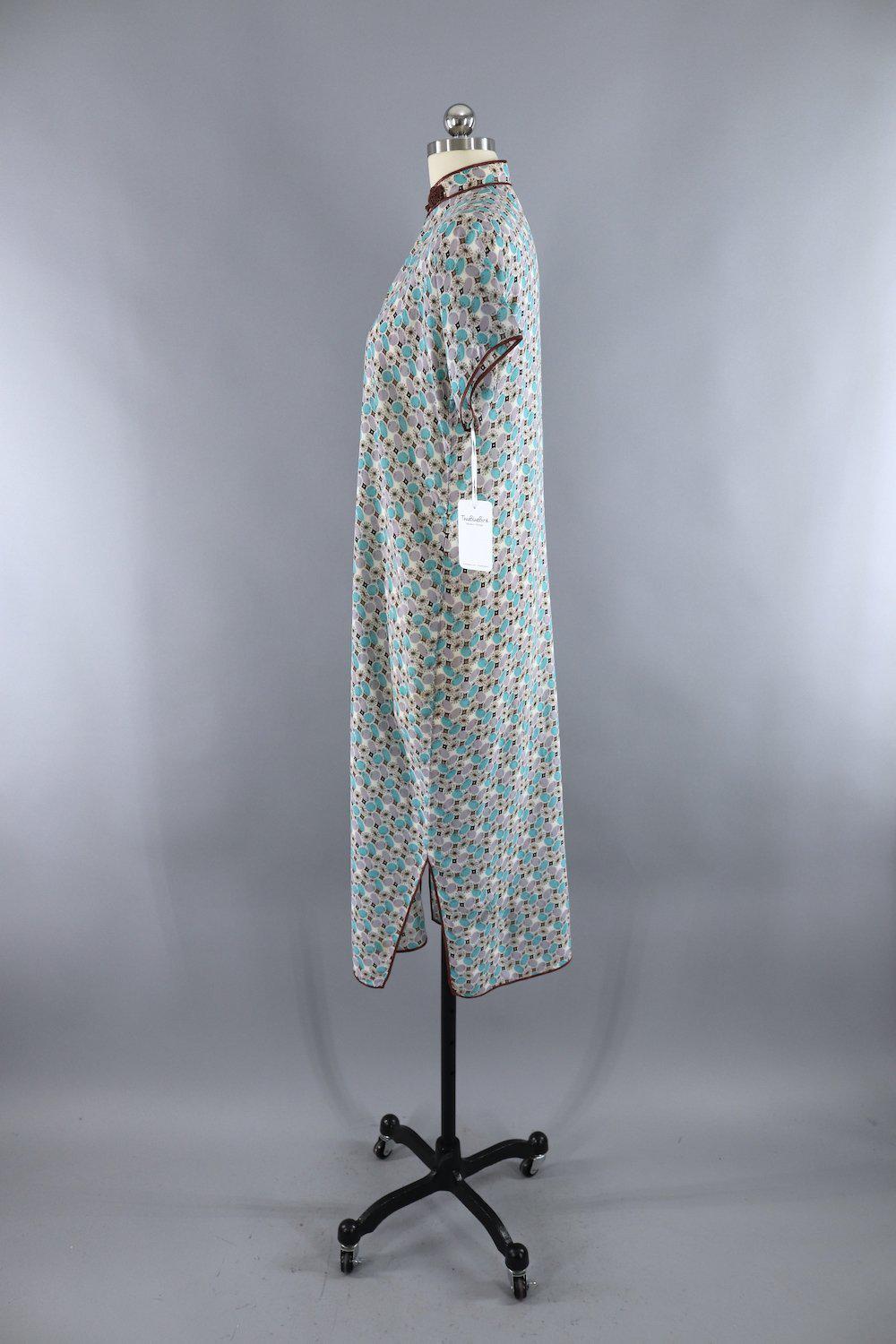 Vintage 1950s Qi Pao Cheongsam Dress - ThisBlueBird