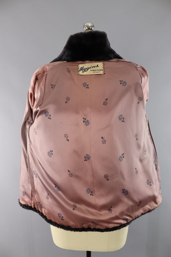 Vintage 1950s Sheared Lamb Mouton Fur Jacket - ThisBlueBird