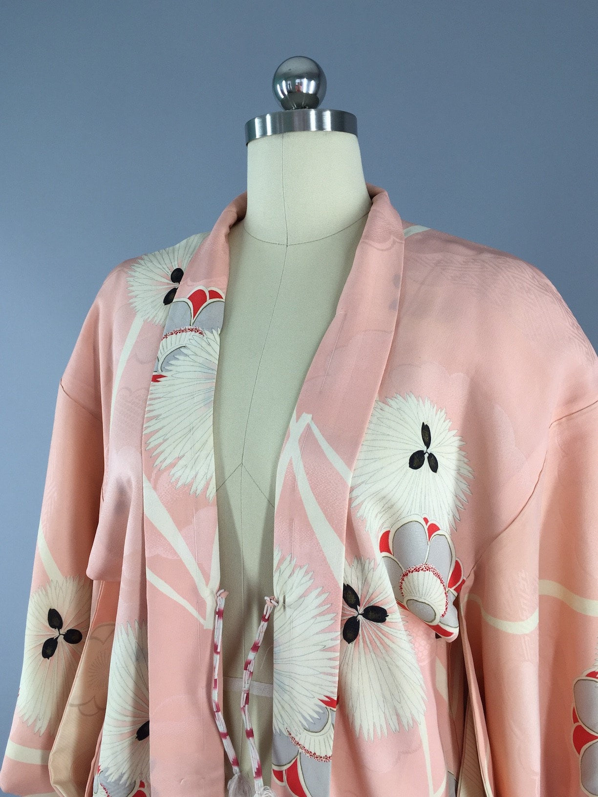 Vintage 1950s Silk Haori Kimono Cardigan - ThisBlueBird