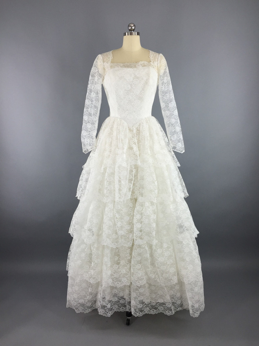 chinese dress ladies A Line Lace Tiered Stunning Prom Dress Evening Dress with Split US12 / Pink main image 1