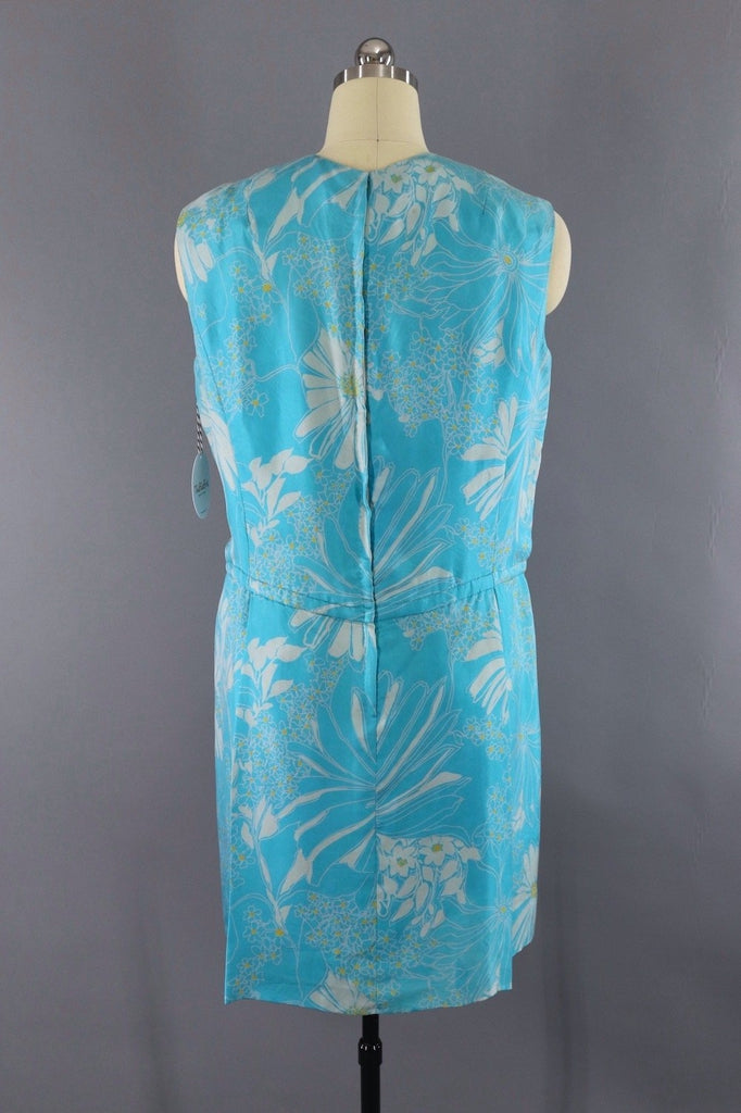 Vintage 1960s Aqua Blue Sundress / Star of Siam-ThisBlueBird - Modern Vintage