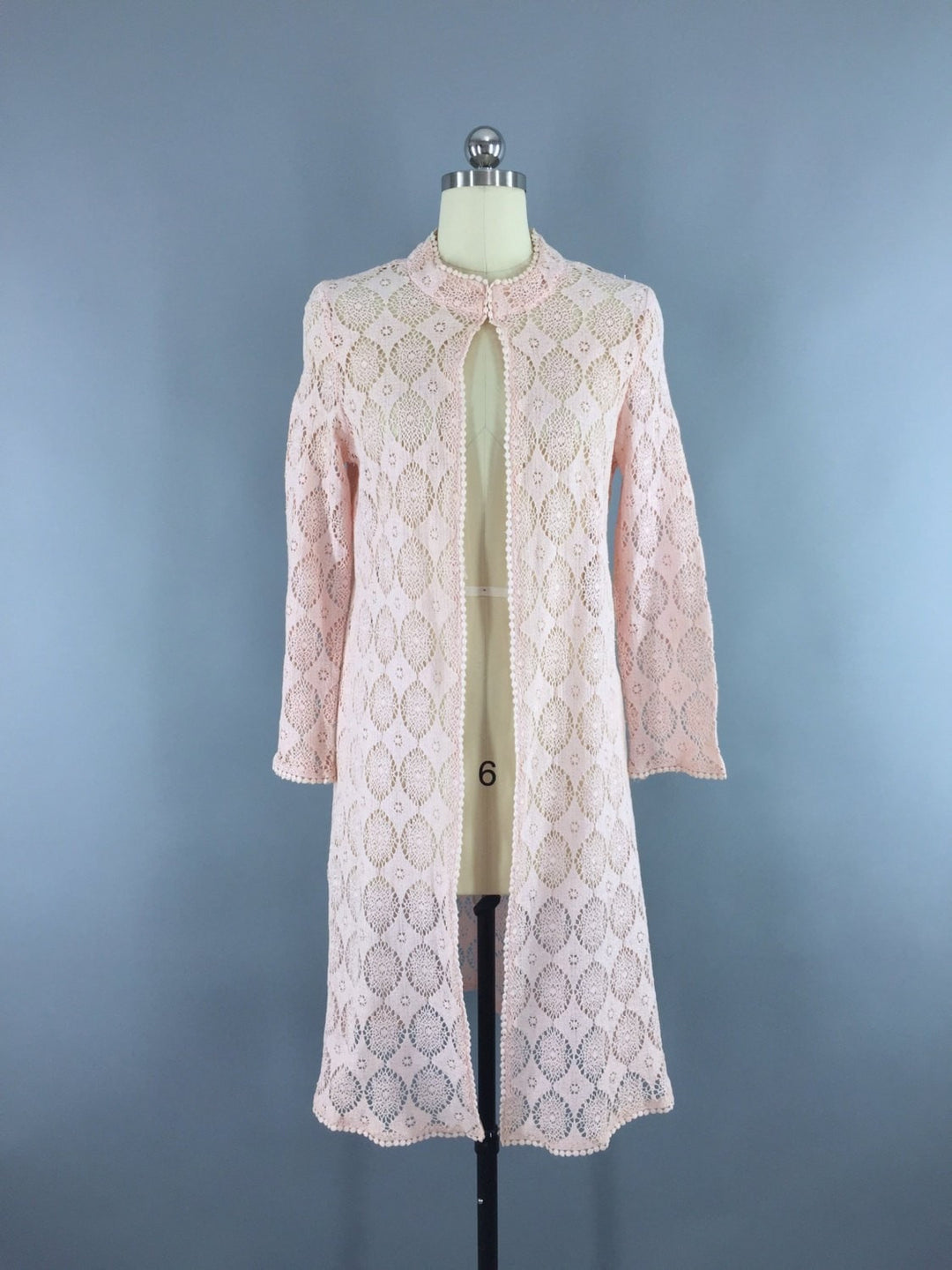 Vintage 1960s Bohemian Festival Crocheted Jacket - ThisBlueBird