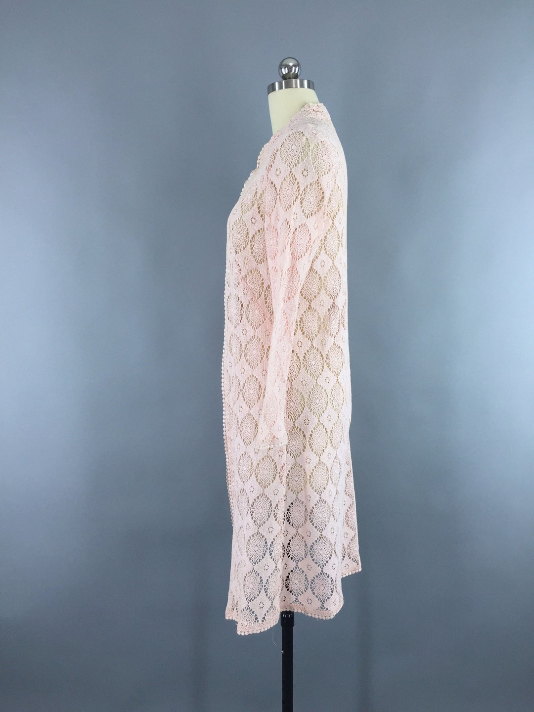 Vintage 1960s Bohemian Festival Crocheted Jacket - ThisBlueBird