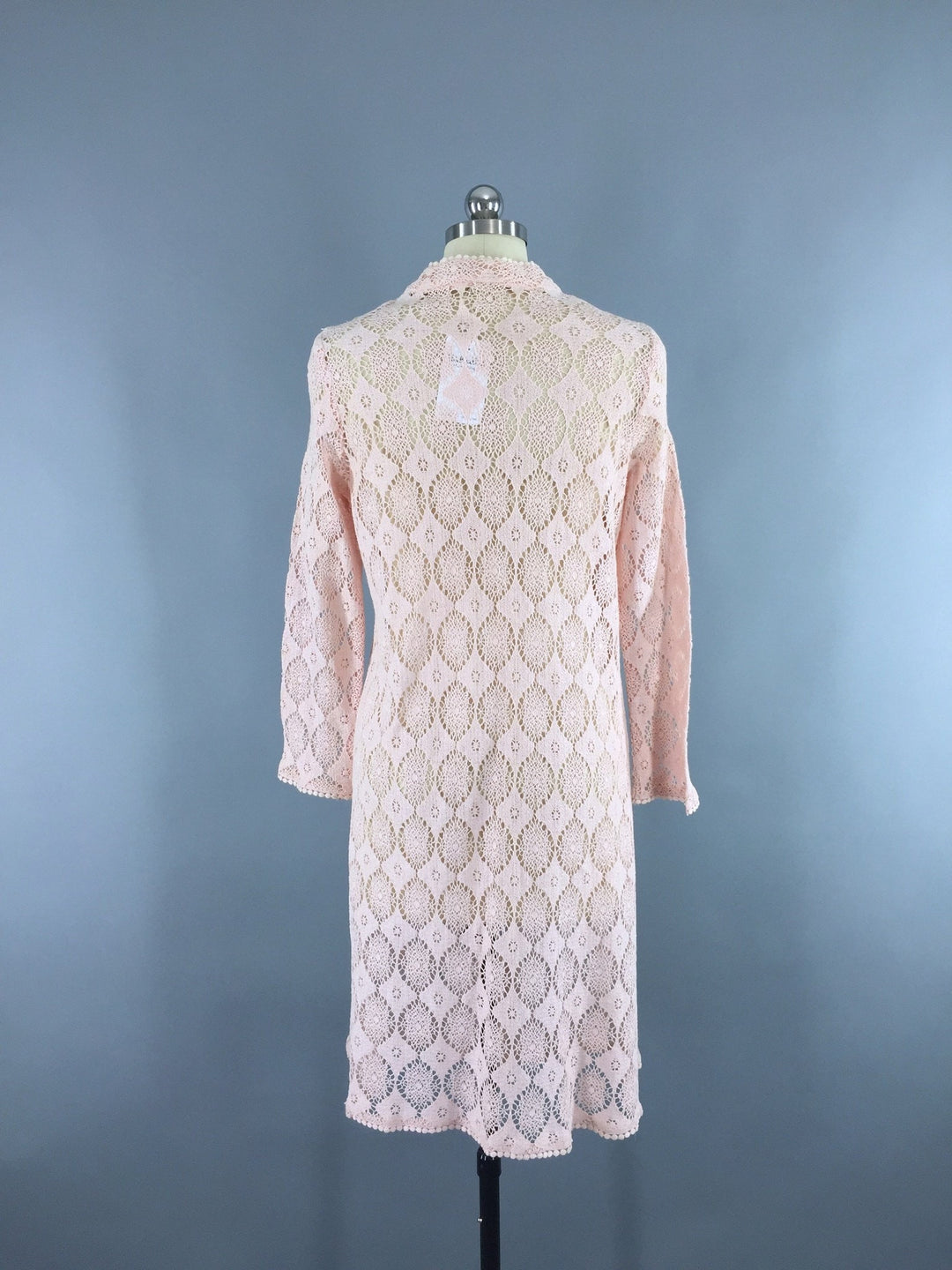 Vintage 1960s Bohemian Festival Crocheted Jacket - ThisBlueBird