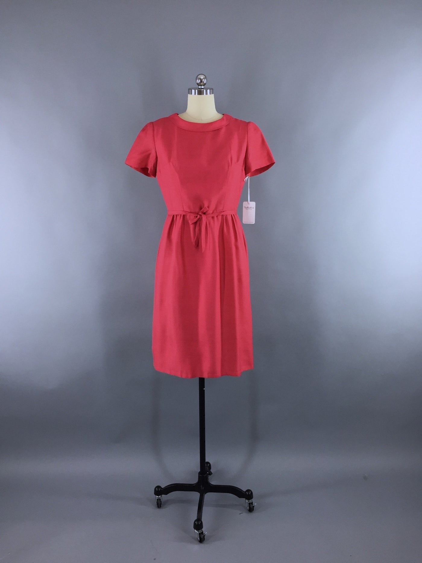 Vintage 1960s Dress / Raspberry Pink - ThisBlueBird