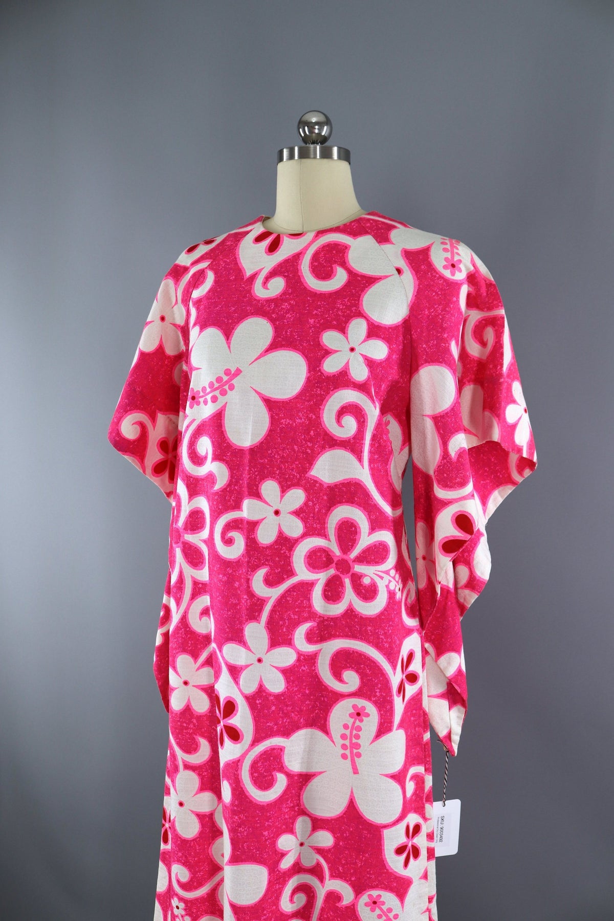 Vintage 1960s Hawaiian Dress / NEON PINK Mod Floral Print – ThisBlueBird