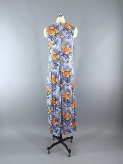 Vintage 1960s Hawaiian Maxi Dress - ThisBlueBird