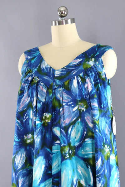 Vintage 1960s Hawaiian Print Aloha Dress - ThisBlueBird