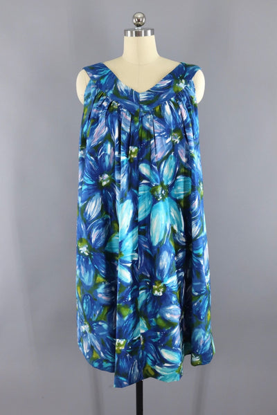 Vintage 1960s Hawaiian Print Aloha Dress - ThisBlueBird