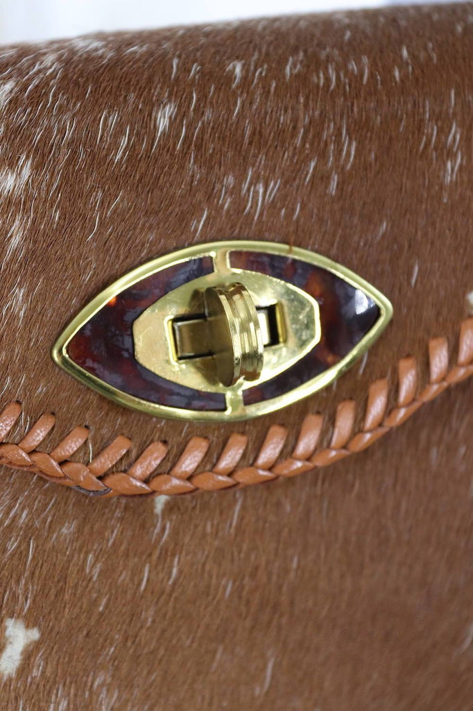 Vintage 1960s Leather Crossbody Bag - ThisBlueBird