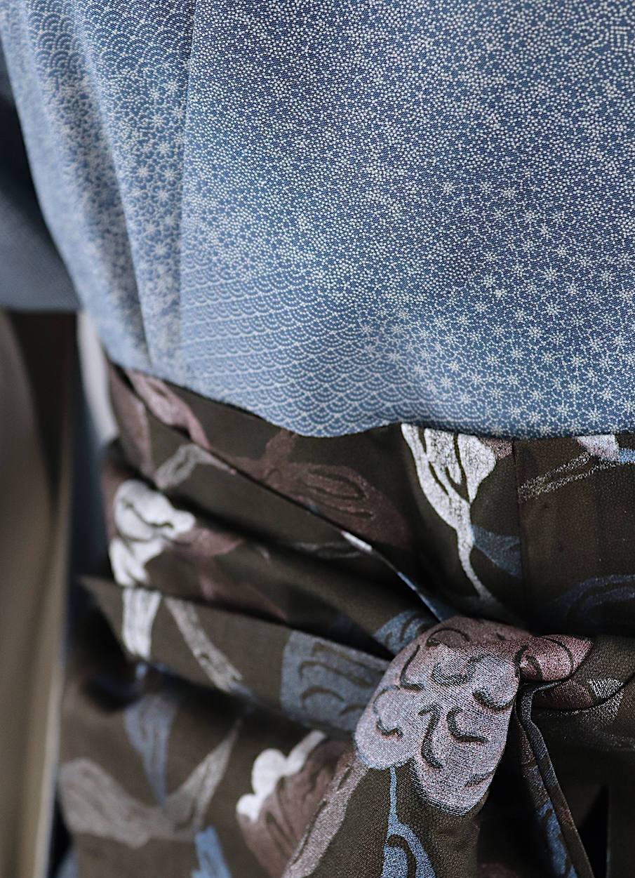 Vintage 1960s Kimono Robe / Tiny Blue Print – ThisBlueBird